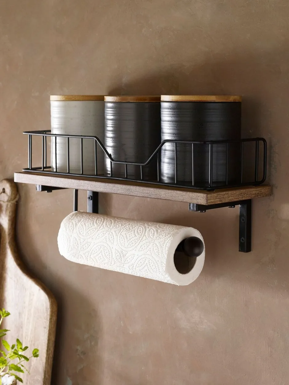 Keukenopslag|Next Bronx Shelf and Kitchen Roll Holder