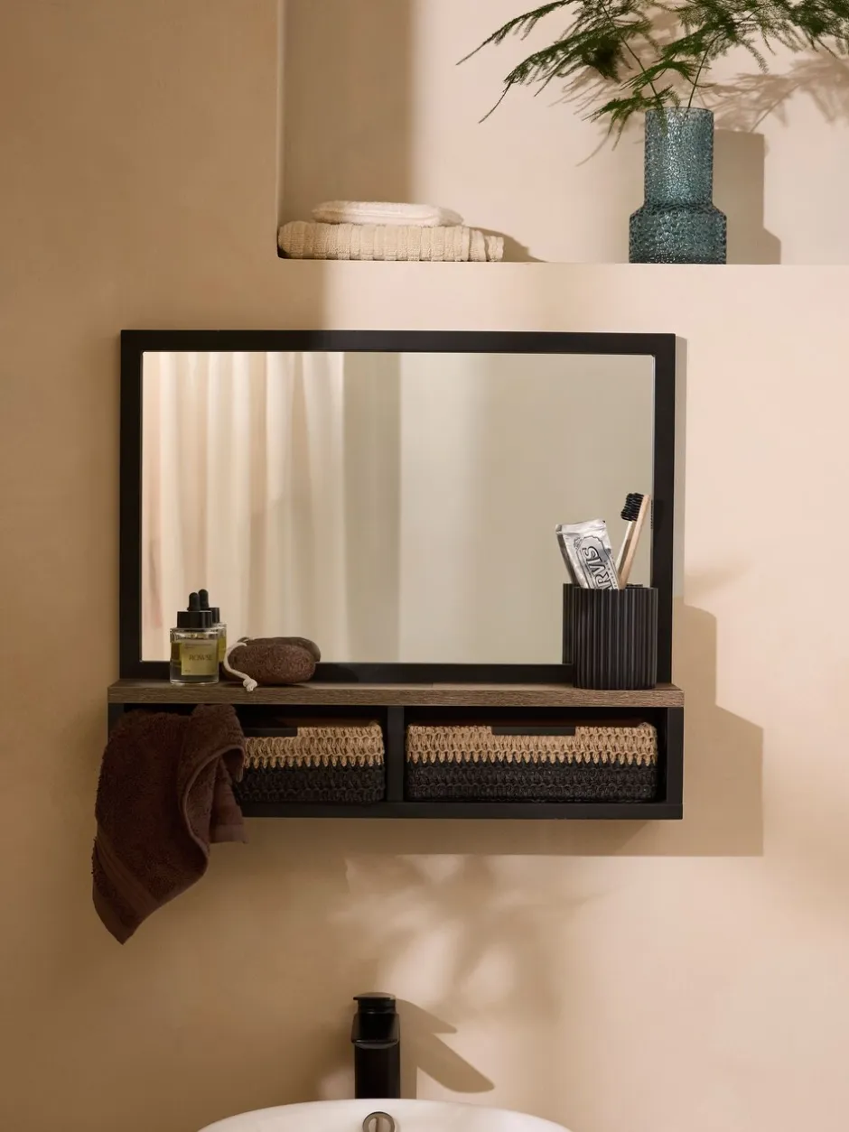 Spiegels|Badkameraccessoires|Next Bronx wandplank badkamer spiegel