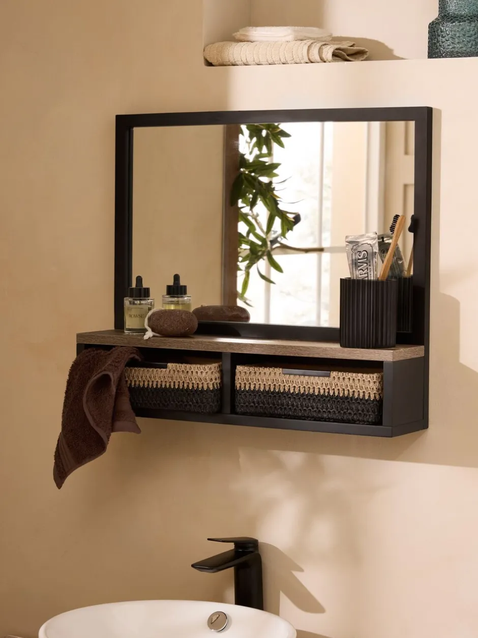 Spiegels|Badkameraccessoires|Next Bronx wandplank badkamer spiegel