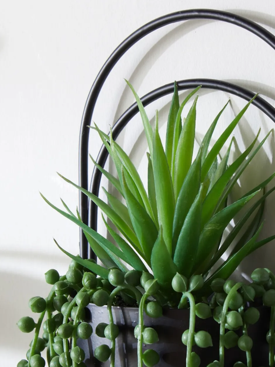 Kunstbloemen|Next Bronx wandplaquette met kunstplanten