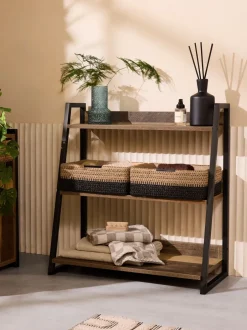 Thuiskantoor*Next Bronx Woven Basket Storage Shelf Unit
