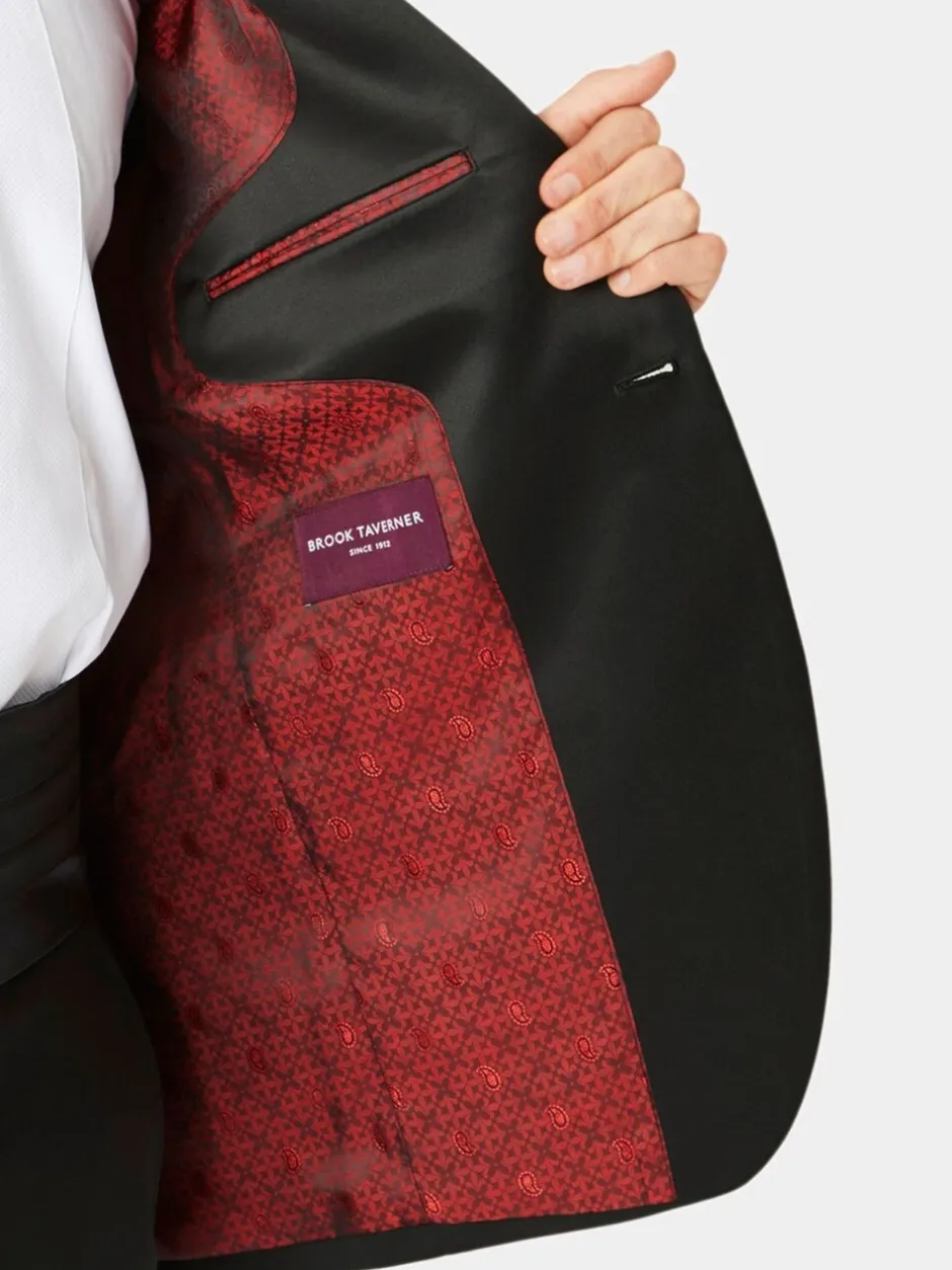 Smokings En Feestkleding|Brook Taverner Wool Blend Dinner Suit Jacket