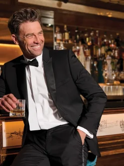 Smokings En Feestkleding|Brook Taverner Wool Blend Dinner Suit Jacket