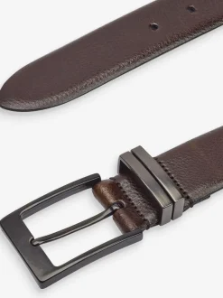 Riemen En Bretels|Next - 100% leather Signature Belt Bruin