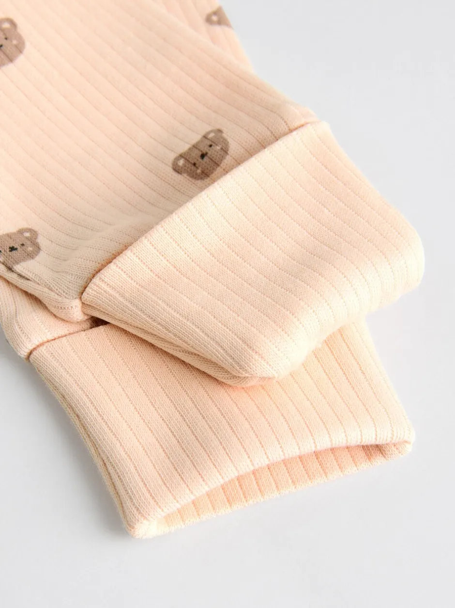 Babypakjes En Babypyjama's*Next Bruin - 4 Pack Baby-pyjama's met tweewegrits (0mnd -2jr)