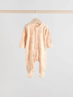 Babypakjes En Babypyjama's*Next Bruin - 4 Pack Baby-pyjama's met tweewegrits (0mnd -2jr)