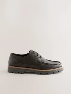 Schoenen*Next Bruin - Apron Leather Shoes