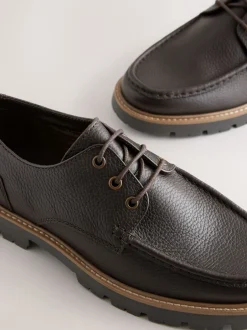 Schoenen*Next Bruin - Apron Leather Shoes