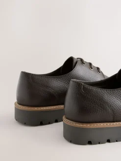 Schoenen*Next Bruin - Apron Leather Shoes
