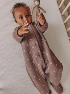 Babypakjes En Babypyjama's|Next Bruin - Baby gewatteerde berenpyjama's 2 set
