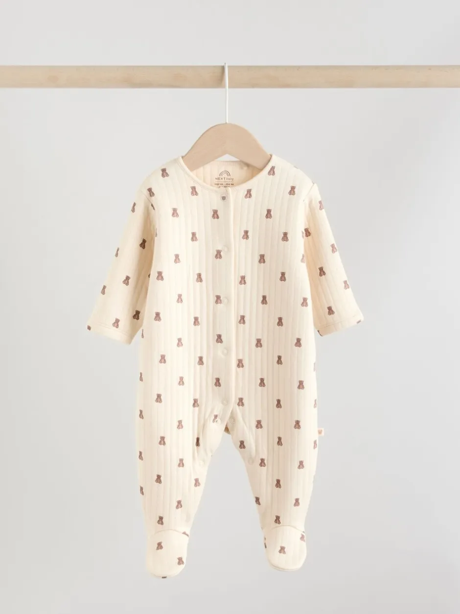 Babypakjes En Babypyjama's|Next Bruin - Baby gewatteerde berenpyjama's 2 set