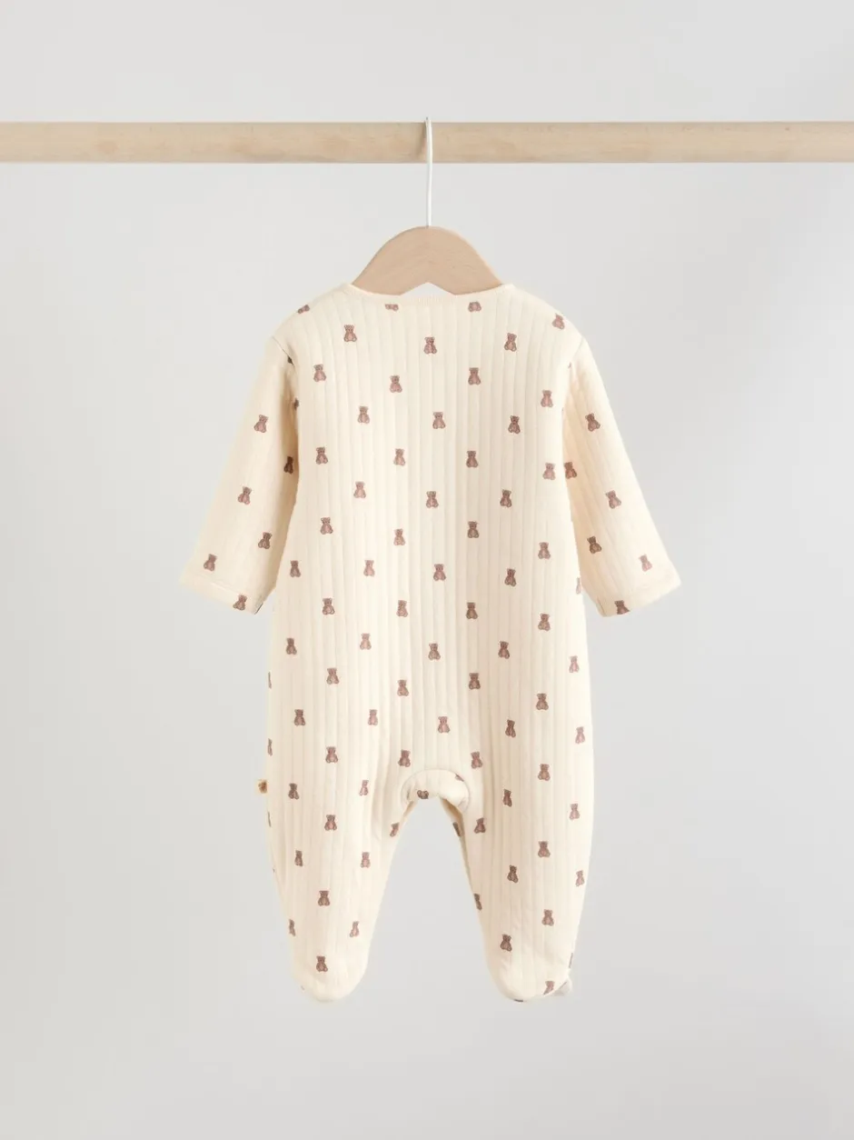Babypakjes En Babypyjama's|Next Bruin - Baby gewatteerde berenpyjama's 2 set