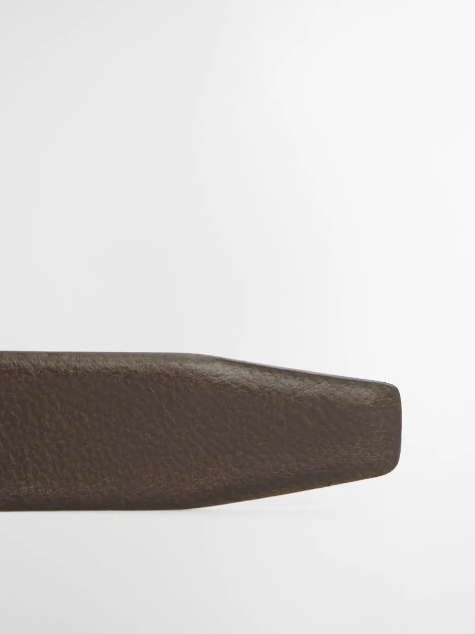 Riemen En Bretels*Barbour - ® Clyde leren riem Bruin