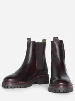 Boots*Barbour - ® Evie leren Chelsea-laars Bruin