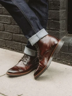 Boots*Base London - Plymouth Toe Cap Boot Bruin