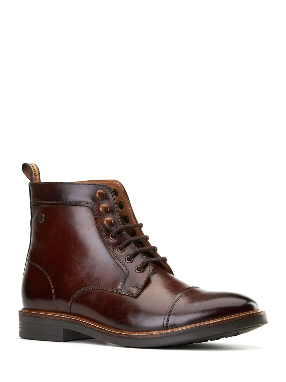 Boots*Base London - Plymouth Toe Cap Boot Bruin