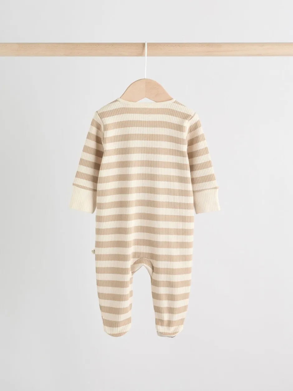 Multipacks|Babypakjes En Babypyjama's|Next Bruin - Bear Print baby slaappakjes met tweezijdige rits 4 -pack (0mnd -2jaar)