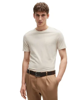Riemen En Bretels|BOSS - Joris Leren Riem Bruin