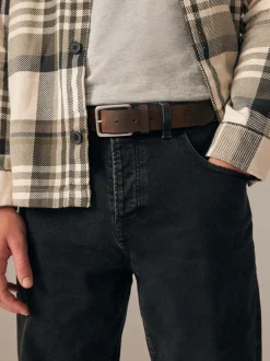 Riemen En Bretels*Next - Burnished Leather Belt Bruin