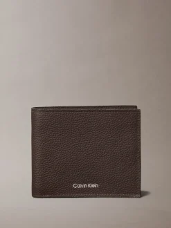 Portemonnees*Calvin Klein - Foil Embossed Logo Bifold Wallet Bruin