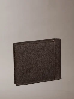 Portemonnees*Calvin Klein - Foil Embossed Logo Bifold Wallet Bruin