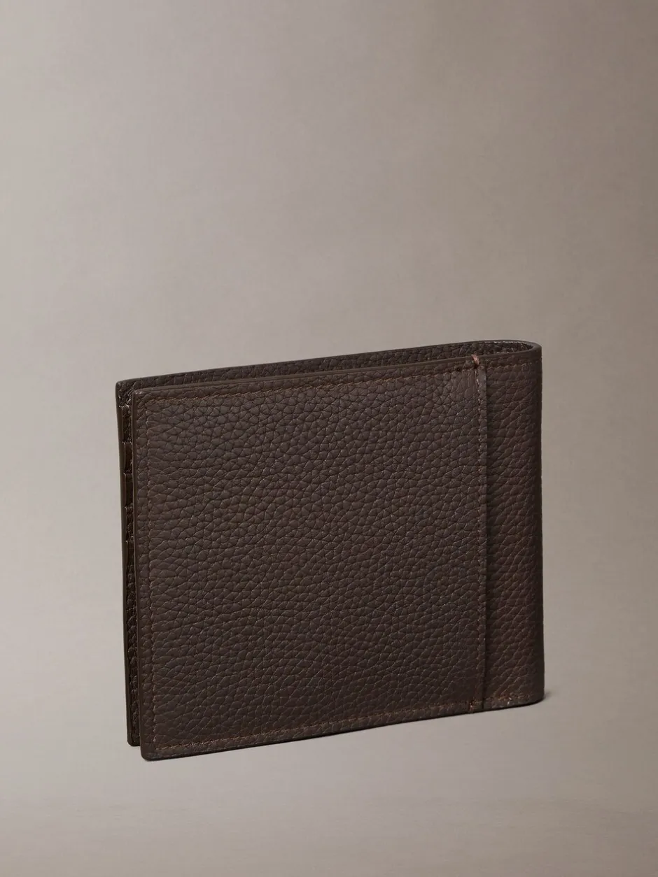 Portemonnees*Calvin Klein - Foil Embossed Logo Bifold Wallet Bruin