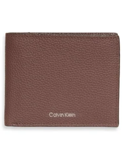Portemonnees*Calvin Klein - Foil Embossed Logo Bifold Wallet Bruin