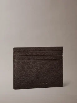 Portemonnees*Calvin Klein - Foil Embossed Logo Card Holder Bruin