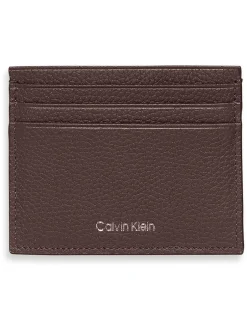 Portemonnees*Calvin Klein - Foil Embossed Logo Card Holder Bruin