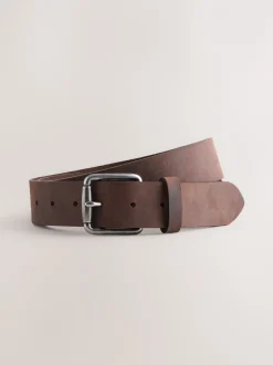 Riemen En Bretels|Next Bruin - Casual leren riem