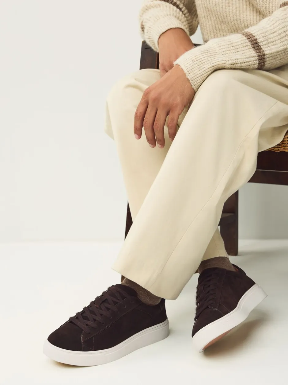Schoenen*Next - Chic-casual lange sneakers Bruin