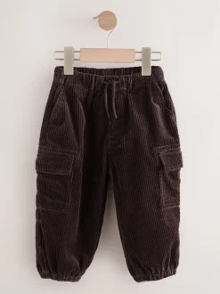 Broeken En Chino's|Next - Corduroy cargobroek (3 mnd-7 jr) Bruin