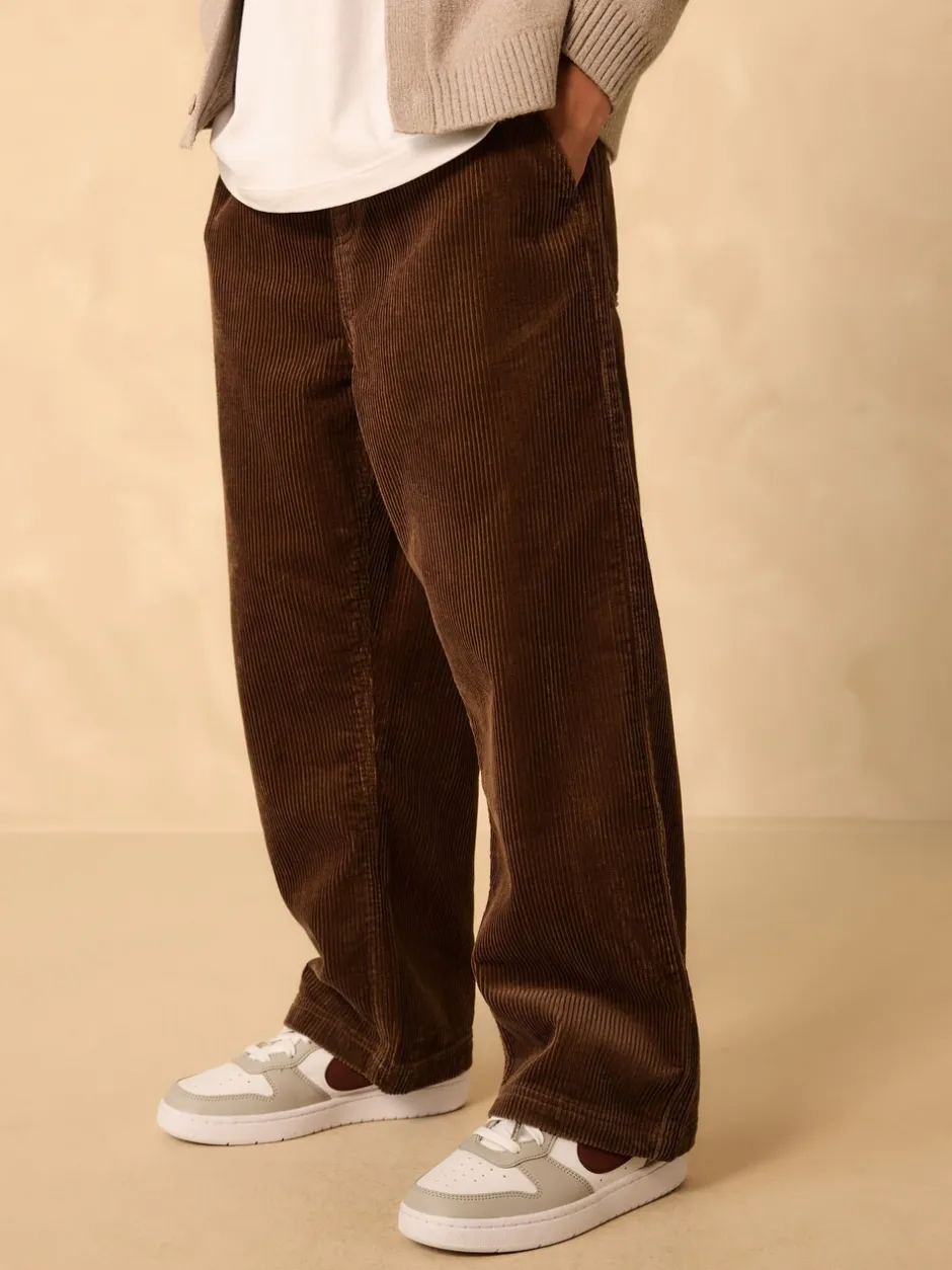 Broeken En Chino's|Next - Corduroy instapbroek (3-16jr) Bruin