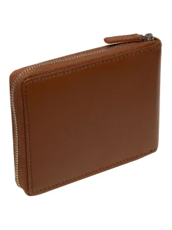 Portemonnees|Cultured London - 'James' Leather Wallet Bruin