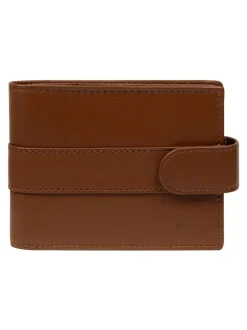 Portemonnees|Cultured London - 'Leo' Leather Wallet Bruin