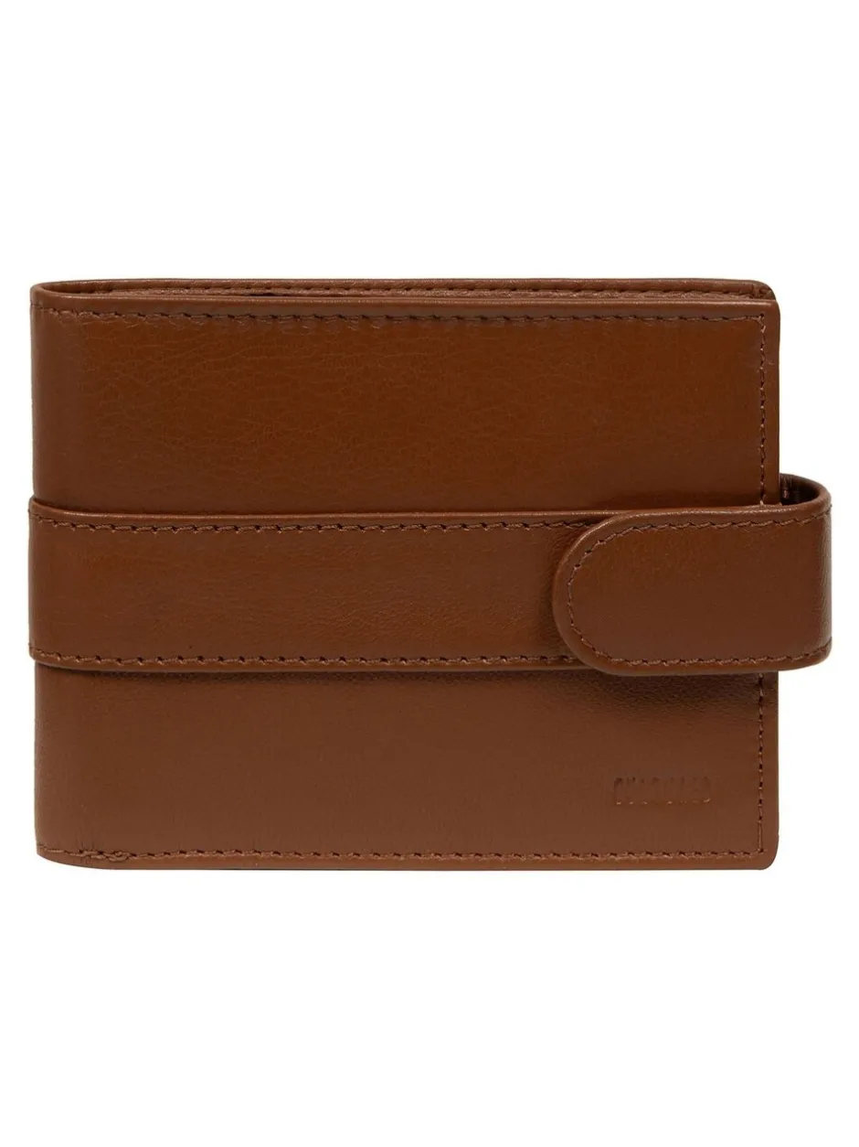 Portemonnees|Cultured London - 'Leo' Leather Wallet Bruin