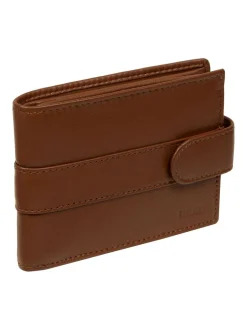 Portemonnees|Cultured London - 'Leo' Leather Wallet Bruin