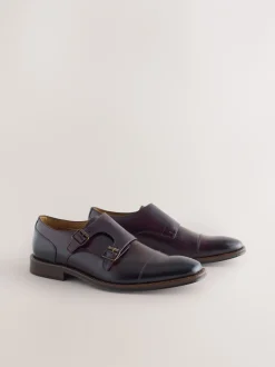 Schoenen|Formele Schoenen|Next Bruin - Double Monk Shoes