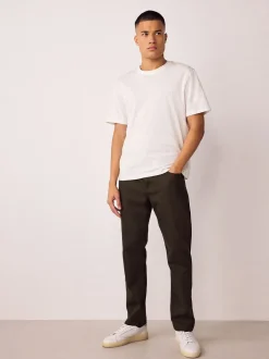 Jeans|Next Bruin - Enkele - Slim fit klassieke stretchy jeans