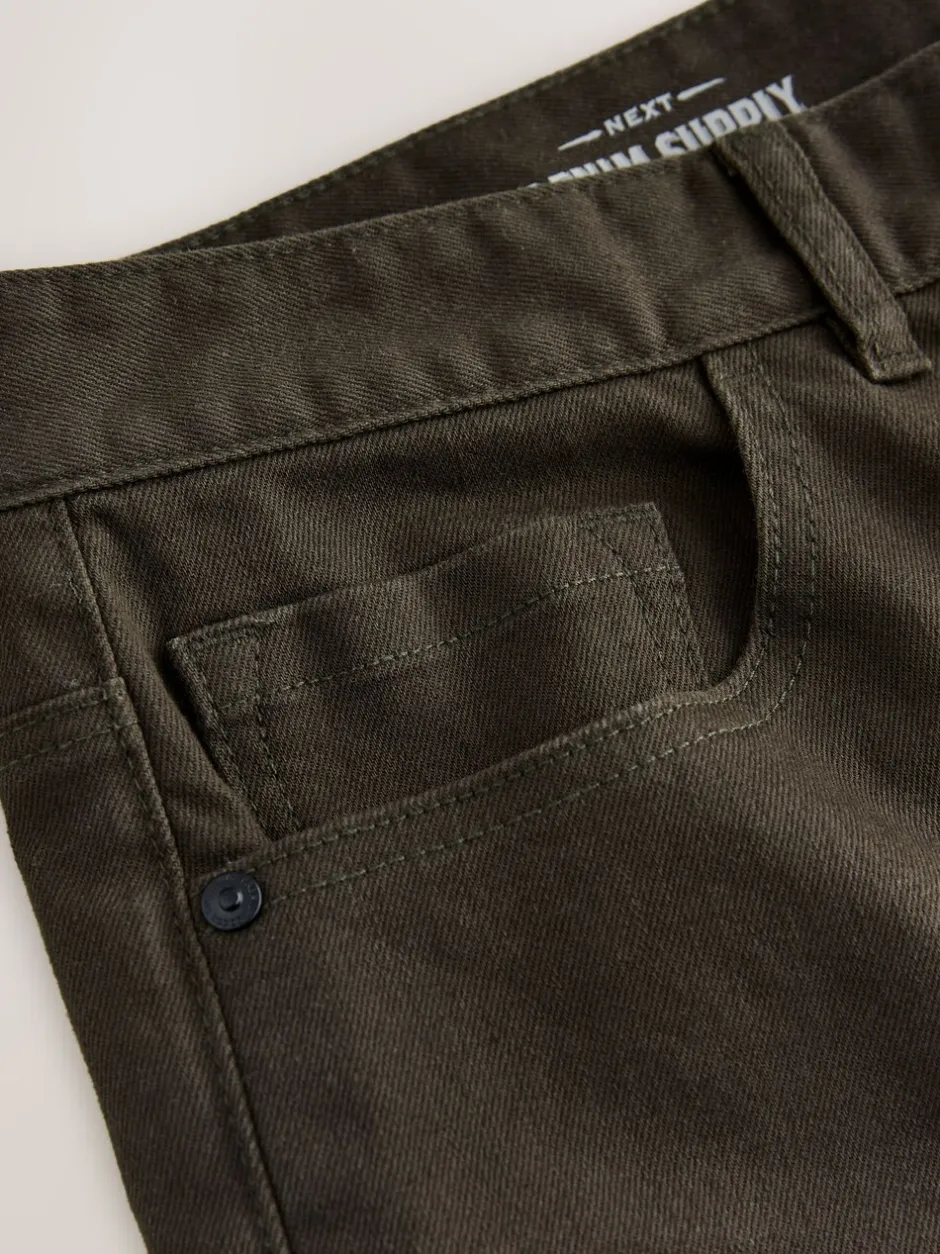 Jeans|Next Bruin - Enkele - Slim fit klassieke stretchy jeans