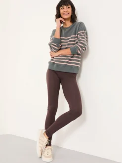 Leggings En Joggingbroeken|Fat Face - FatFace High Rise Legging Bruin