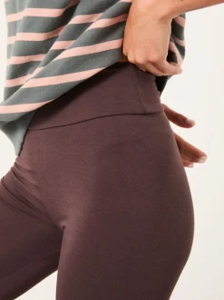 Leggings En Joggingbroeken|Fat Face - FatFace High Rise Legging Bruin