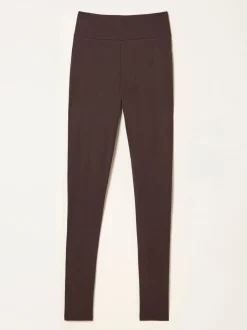 Leggings En Joggingbroeken|Fat Face - FatFace High Rise Legging Bruin