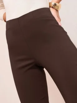Kostuums En Werkkleding|Broeken*Friends Like These - vormgevende nette stretchbroek Bruin