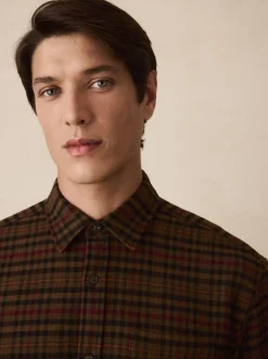 Shirts*Next Bruin - Geruit overhemd met lange mouwen