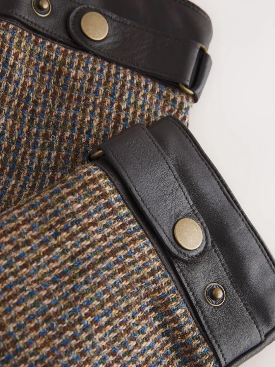 Mutsen, Sjaals En Handschoenen|Next - Harris Tweed And Leather Gloves Bruin