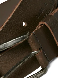 Riemen En Bretels*JACK & JONES - Leather Belt Bruin
