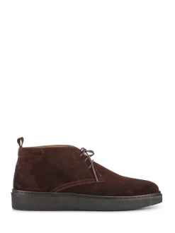 Formele Schoenen|Jones Bootmaker - Dane Leather Lace-Up Boots Bruin