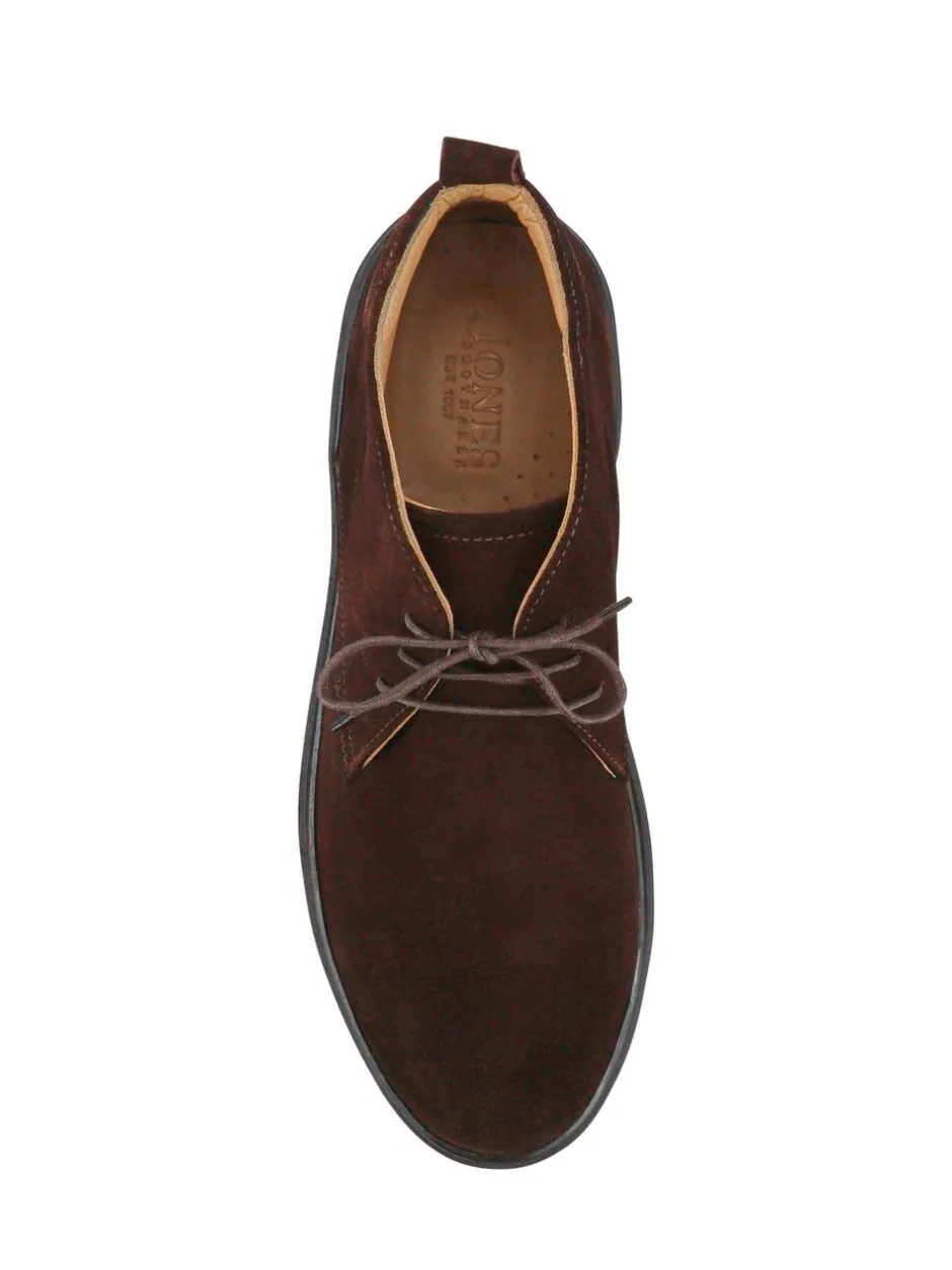 Formele Schoenen|Jones Bootmaker - Dane Leather Lace-Up Boots Bruin