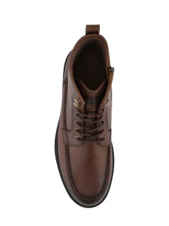 Boots|Jones Bootmaker - Essex Chunky Leather Boots Bruin